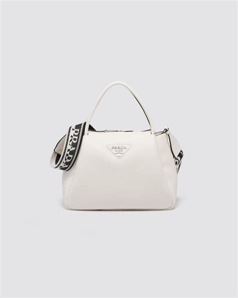 bolsa prada blanca|bolso prada.